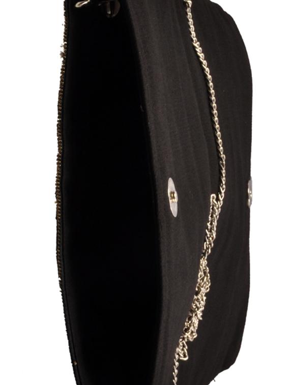 gold canvas regular clutch - 15090576 - Zoom Image - 3