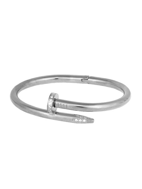silver metal bracelet - 15090826 - Standard Image - 1