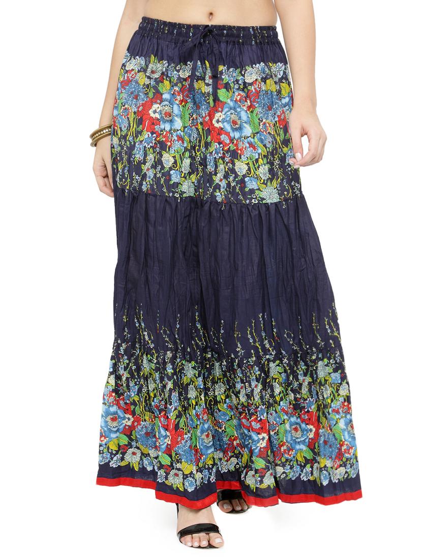 printed tiered skirt - 15090939 - Zoom Image - 1