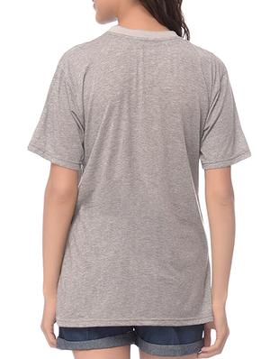 round neck quirky printed tee - 15091297 - Standard Image - 2