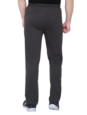 grey cotton full length track pant - 15091522 - Standard Image - 3