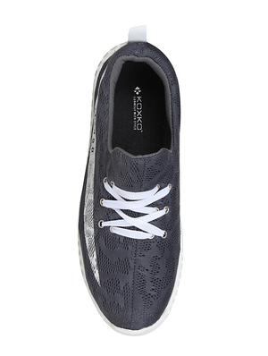 grey mesh lace up sport shoe - 15091638 - Standard Image - 4