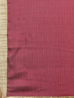 striped half and half saree with blouse - 15093288 - Standard Image - 4