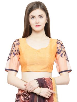 grey georgette printed saree with blouse - 15093321 - Standard Image - 3