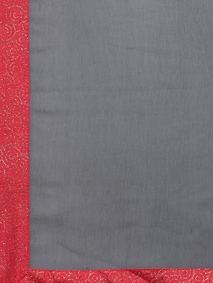 black georgette half and half saree with blouse - 15093366 - Standard Image - 4