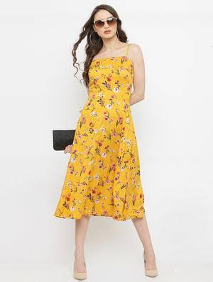 cami neck floral a-line dress - 15093424 - Standard Image - 2
