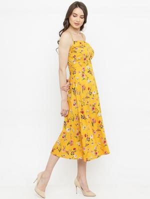 cami neck floral a-line dress - 15093424 - Standard Image - 3