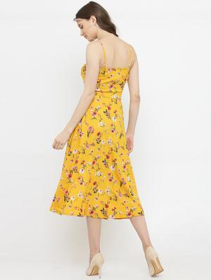 cami neck floral a-line dress - 15093424 - Standard Image - 4