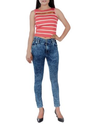 blue acid wash denim jeans - 15093830 - Standard Image - 4