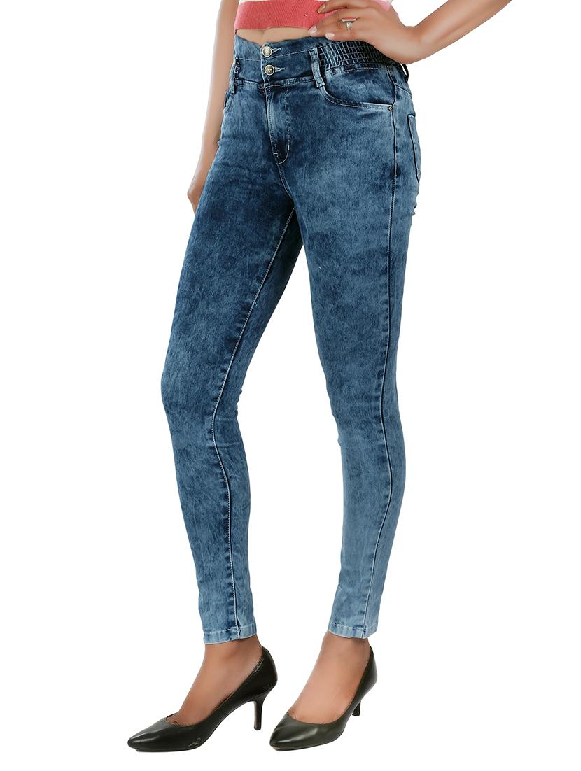blue acid wash denim jeans - 15093830 - Zoom Image - 2