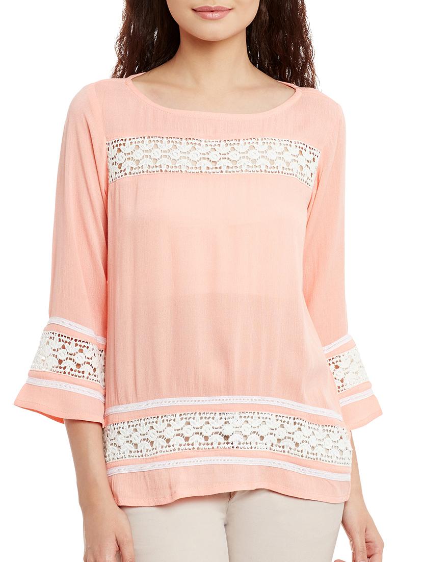 pink lace top - 15095443 - Zoom Image - 1