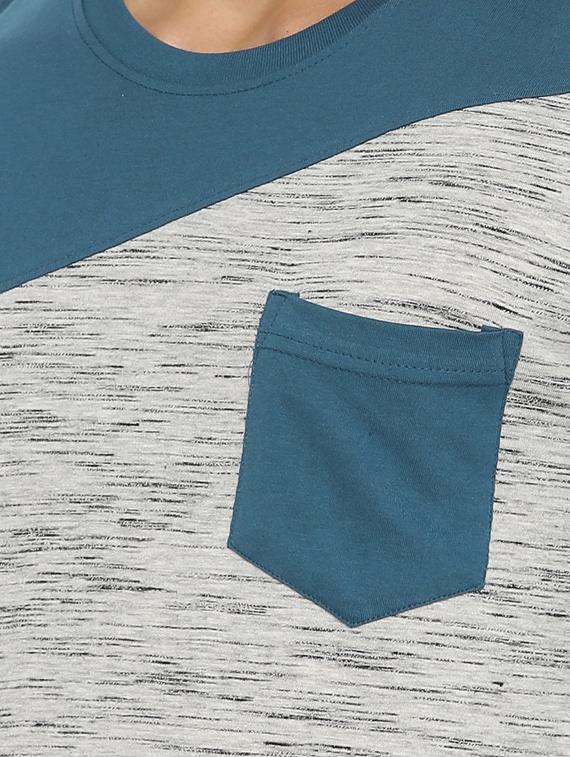 multi colored cotton pocket t-shirt - 15095461 - Zoom Image - 4