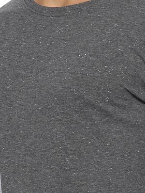 grey cotton asymmetric t-shirt - 15095475 - Standard Image - 4