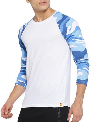 white cotton raglan t-shirt - 15095482 - Standard Image - 2