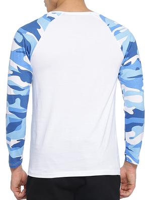 white cotton raglan t-shirt - 15095482 - Standard Image - 3