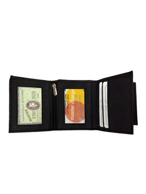 black leatherette wallet - 15096283 - Standard Image - 3