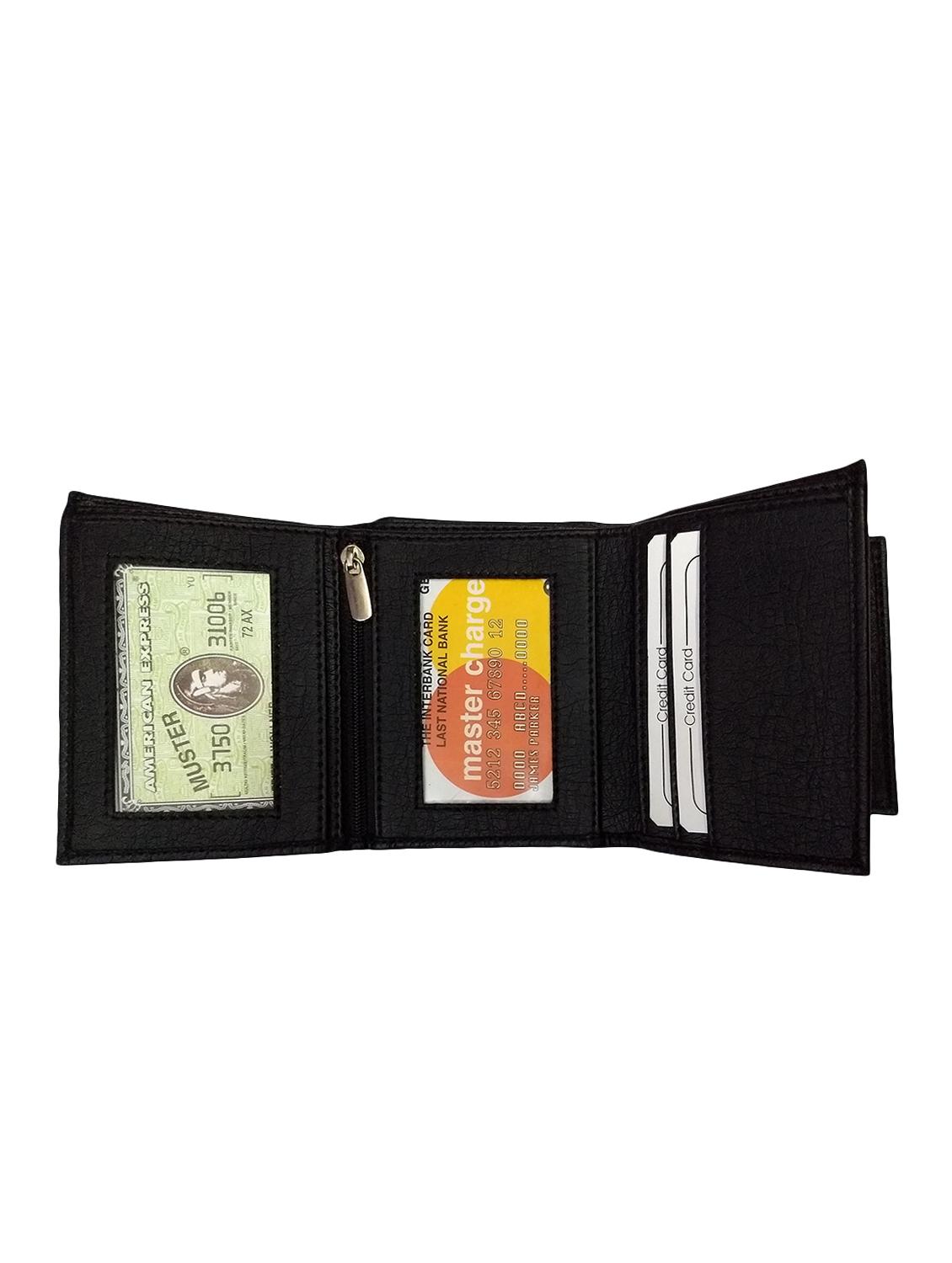 black leatherette wallet - 15096283 - Zoom Image - 3