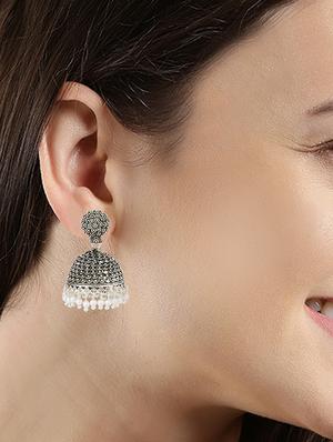 jhumka earrings - 15096544 - Standard Image - 3