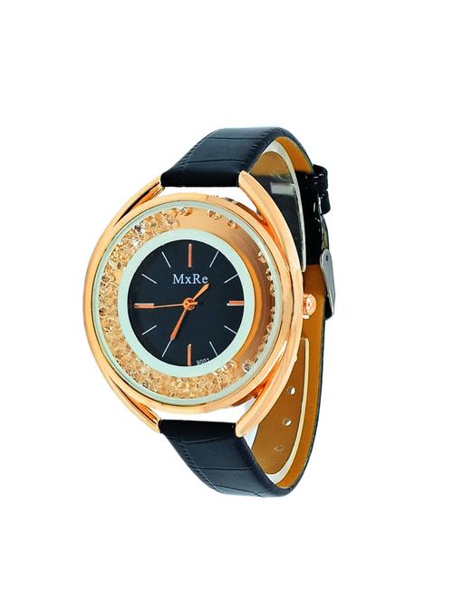 Round Analog Dial watch with leatherette strap - 15098287 - Standard Image - 1