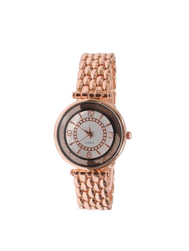 Round Analog Dial watch with metal strap - 15098305 - Very Small Image - 1