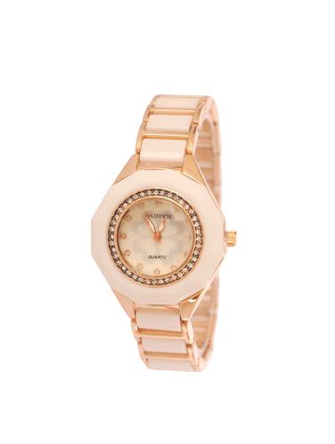 Round Analog Dial watch with metal strap - 15098308 - Very Small Image - 1