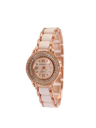 Round Analog Dial watch with metal strap - 15098311 - Very Small Image - 1