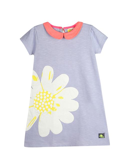 key hole back floral applique frock - 15098379 - Standard Image - 1