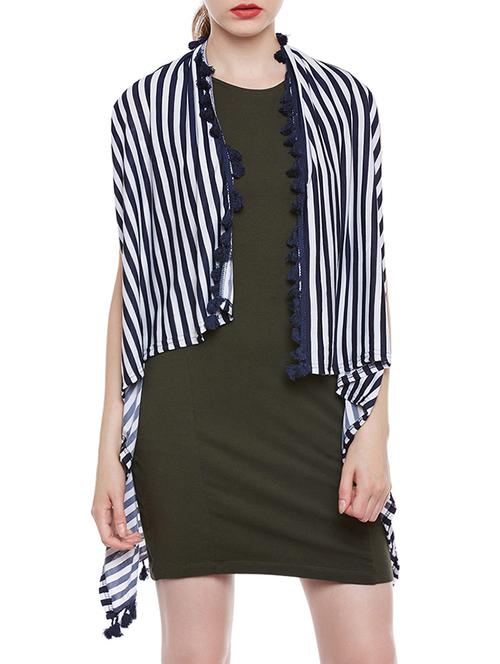 navy blue striped shrug - 15098386 - Very Small Image - 1