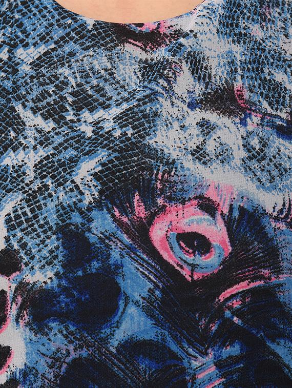 blue printed tunic - 15098407 - Zoom Image - 4