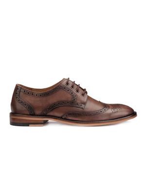 brown leather laceup brouges - 15098624 - Standard Image - 2