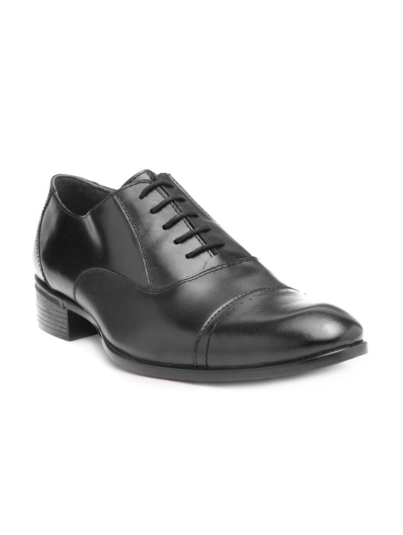 black leather laceup oxfords - 15099082 - Zoom Image - 1