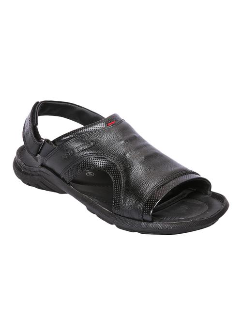 red chief black Leather back strap sandals - 15099860 - Standard Image - 1