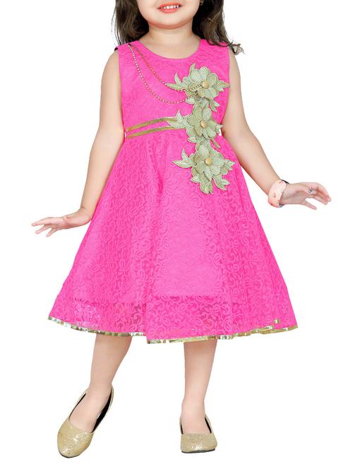 pink net frock - 15099926 - Standard Image - 1