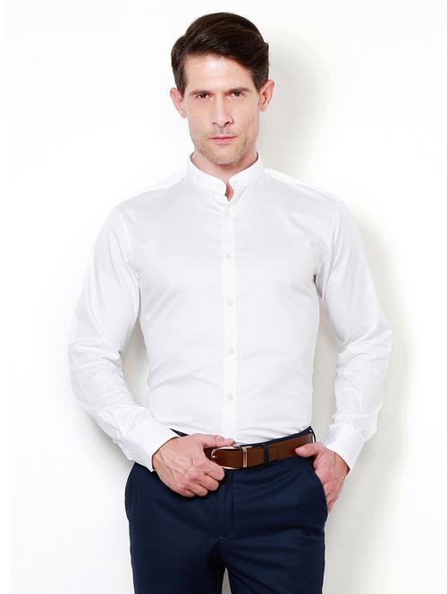 white cotton casual shirt - 15100496 - Standard Image - 1