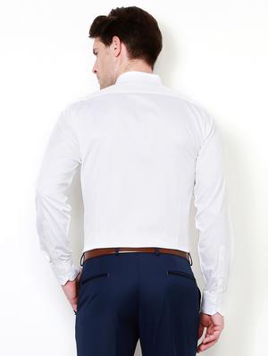 white cotton casual shirt - 15100496 - Standard Image - 2
