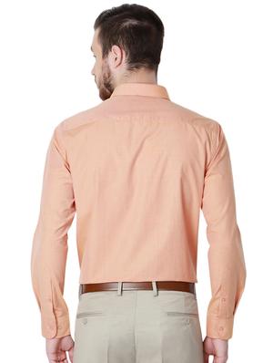 orange cotton formal shirt - 15100621 - Standard Image - 3