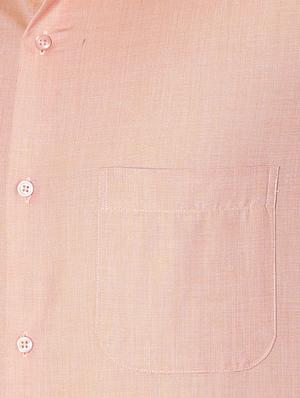 orange cotton formal shirt - 15100621 - Standard Image - 4