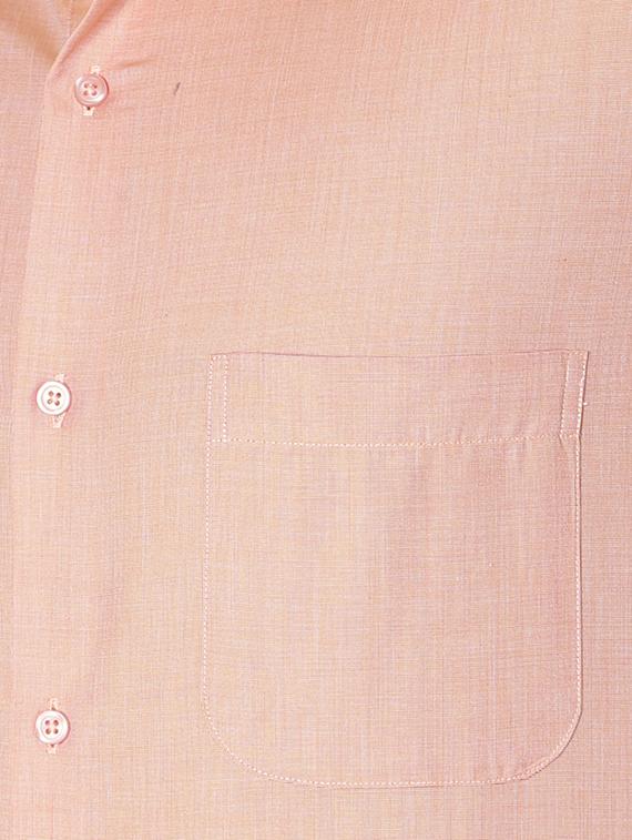 orange cotton formal shirt - 15100621 - Zoom Image - 4