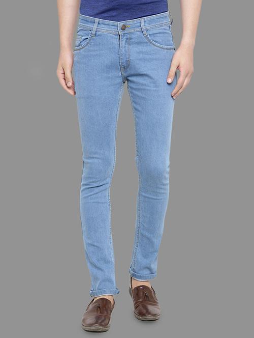 blue denim plain jeans - 15101014 - Standard Image - 1