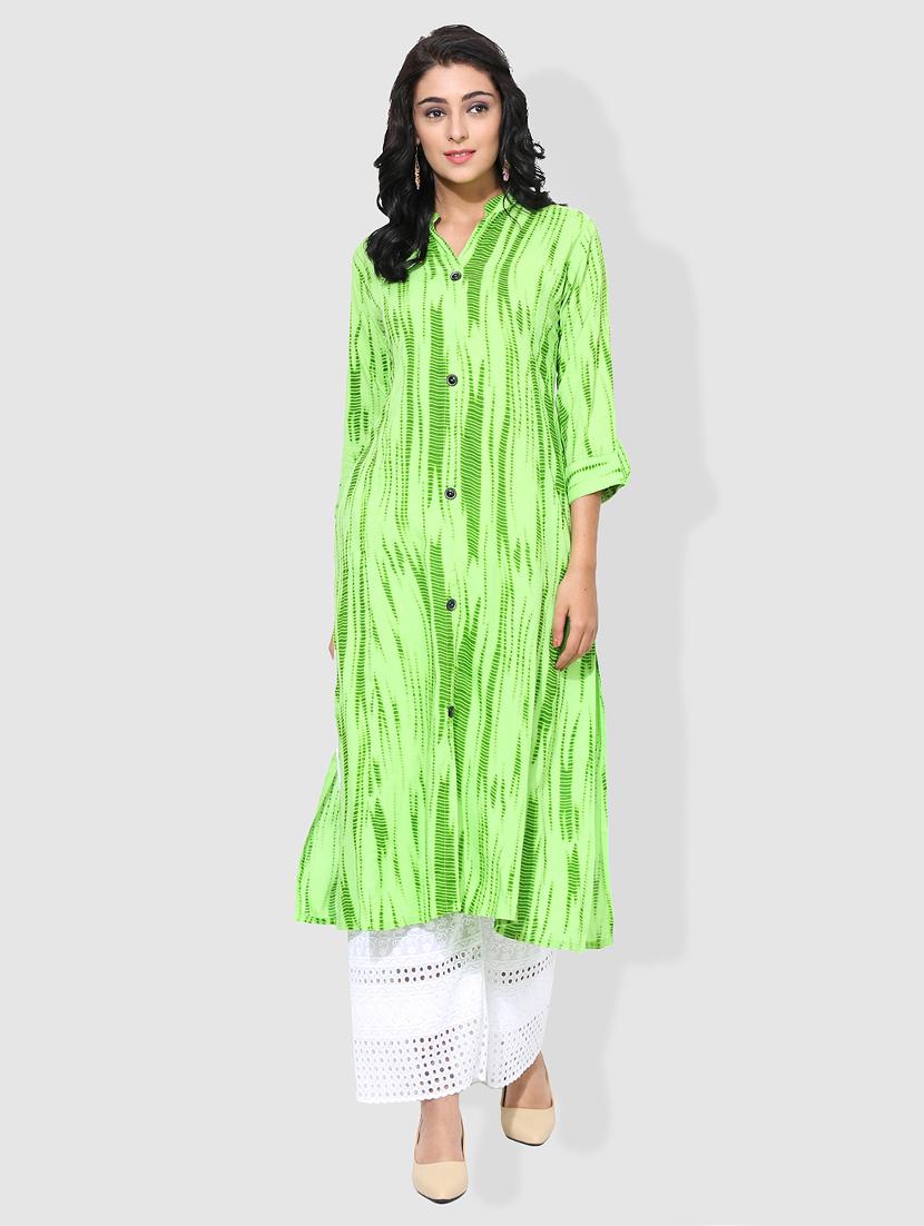 straight shibori kurta - 15101201 - Zoom Image - 1