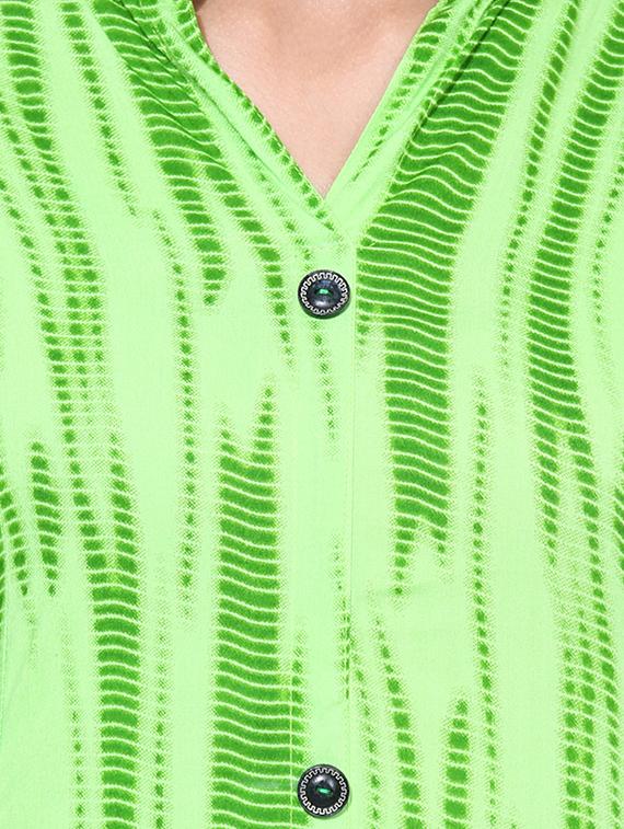 straight shibori kurta - 15101201 - Zoom Image - 4
