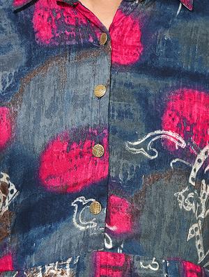 shirt collar flared kurta - 15101236 - Standard Image - 4