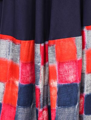 Abstract flared kurta - 15101239 - Standard Image - 4