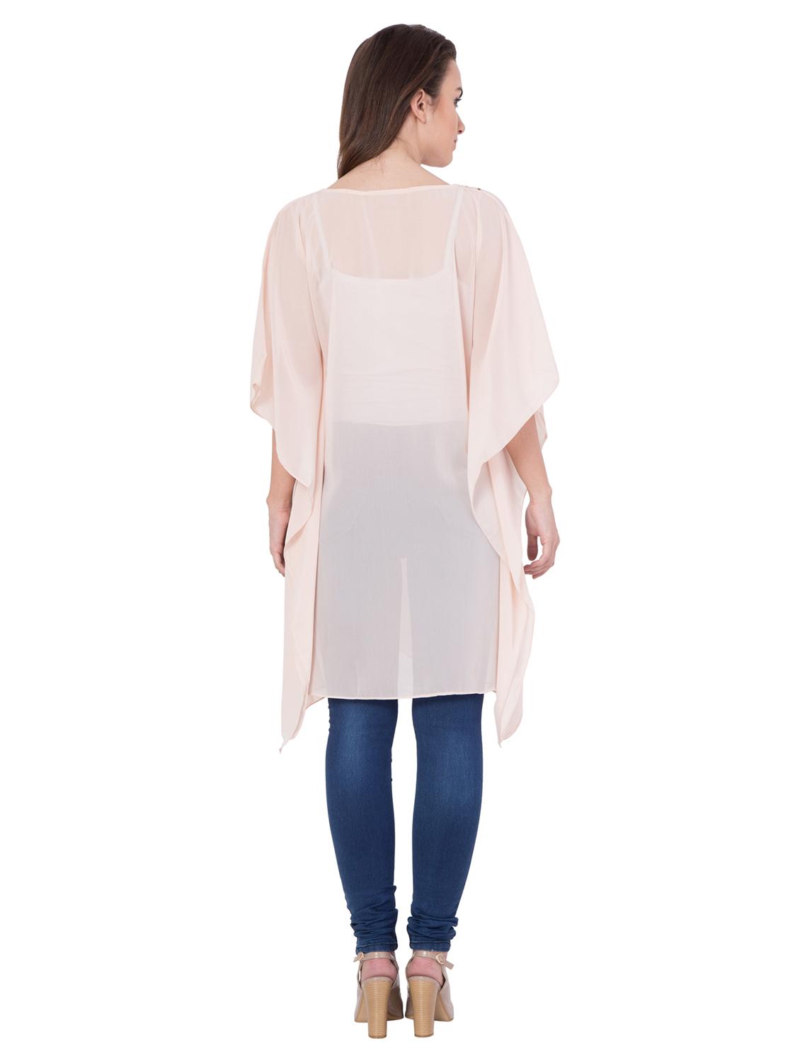 embellished sheer kaftan - 15101376 - Zoom Image - 3