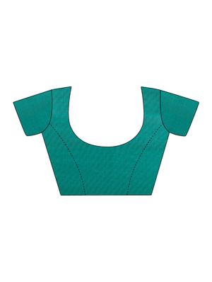 turquoise silk mysore saree with blouse - 15102019 - Standard Image - 3