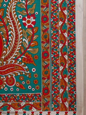 turquoise silk mysore saree with blouse - 15102019 - Standard Image - 4