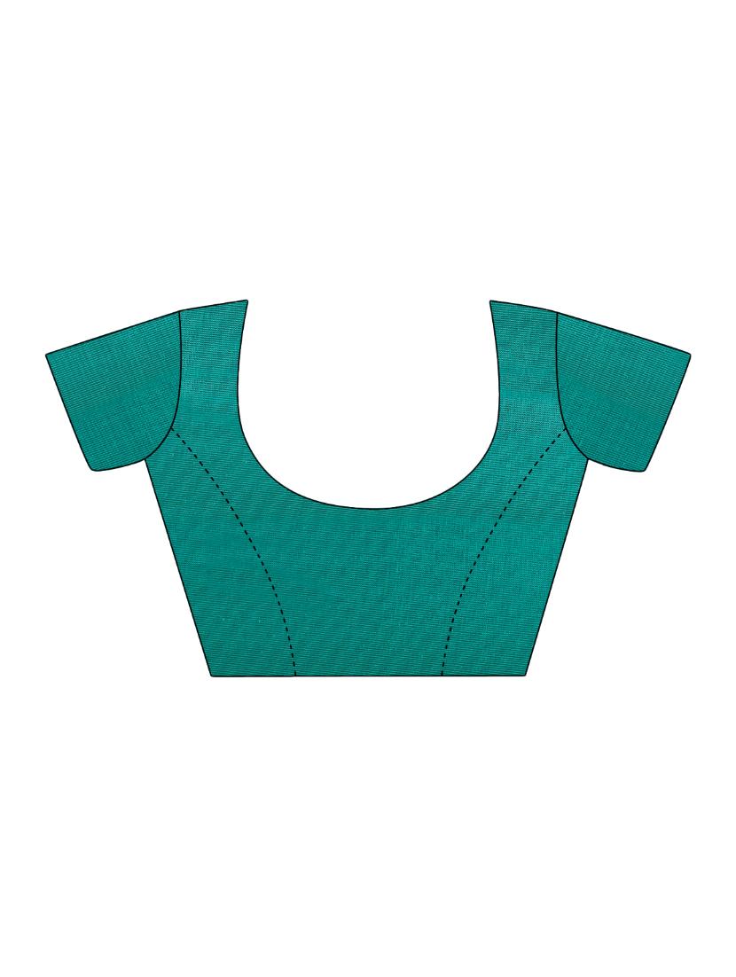 turquoise silk mysore saree with blouse - 15102019 - Zoom Image - 3
