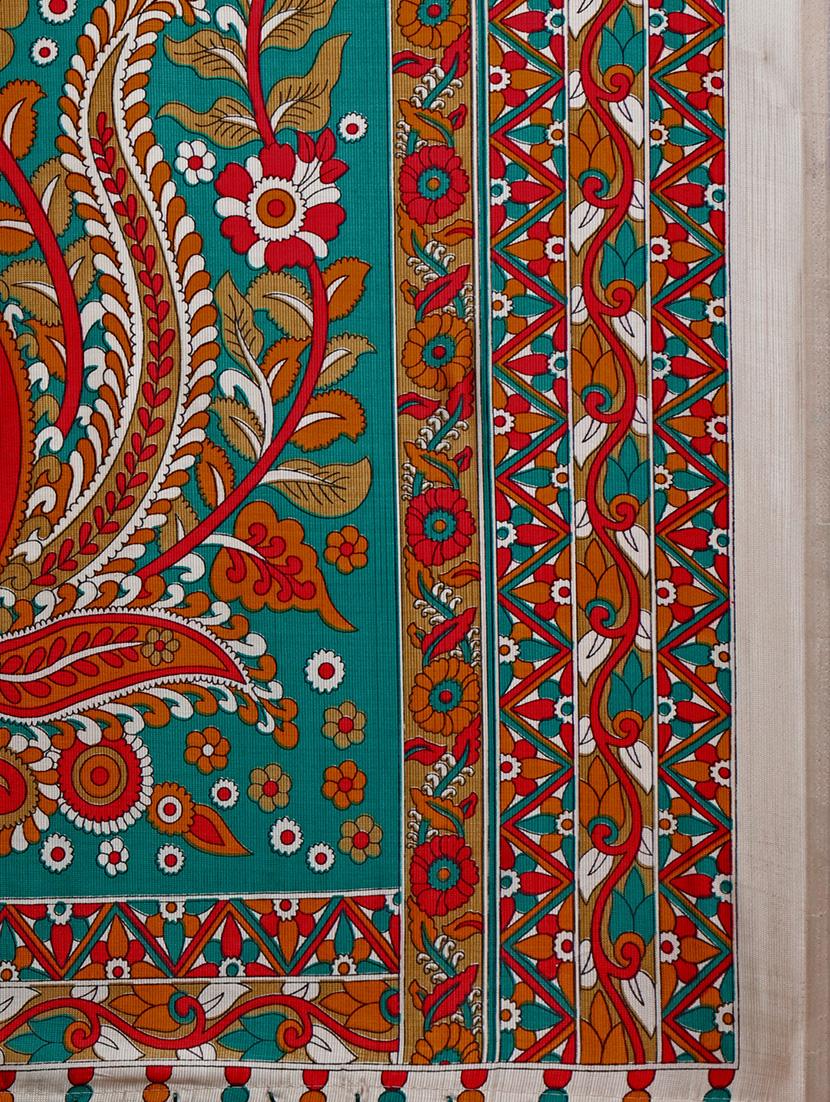turquoise silk mysore saree with blouse - 15102019 - Zoom Image - 4