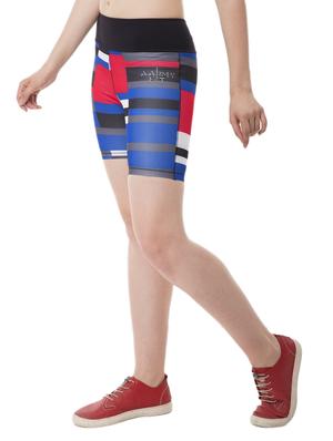 blue printed sports shorts - 15102177 - Standard Image - 2