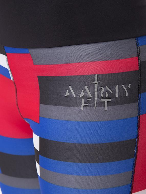 blue printed sports shorts - 15102177 - Zoom Image - 4